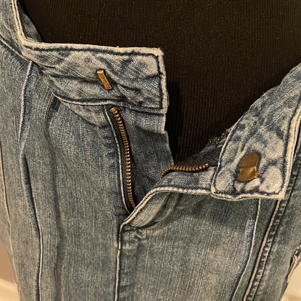 London Jean denim skirt with cargo pocket,size 4 - Picture 5 of 8